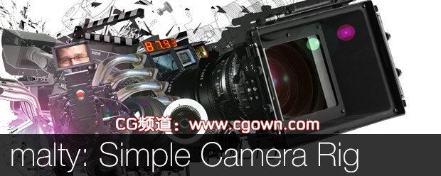 AE摄像机动画绑定脚本 malty: Simple Camera Rig v2.0.2 (Aescripts) 带教程