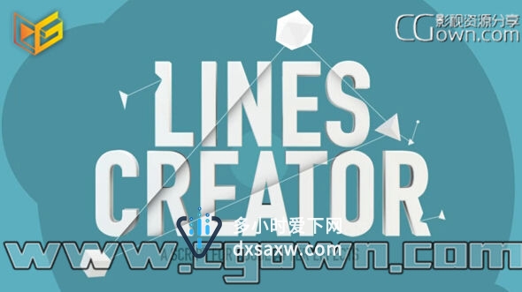 AE脚本 对象之间连线运动图形MG动画效果 Lines Creator v1.35
