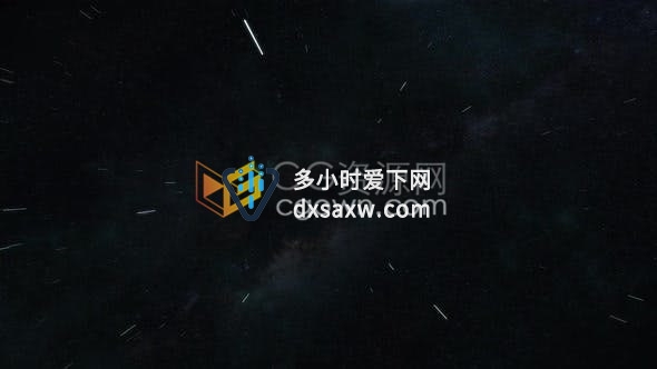 视频素材-快速穿越星空扭曲空间变形太空宇宙星迹动画背景素材