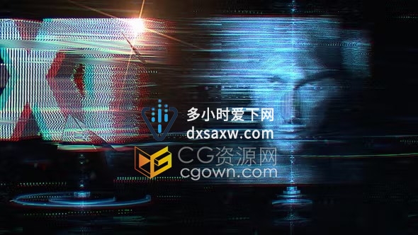Hi Tech Digital Logo高科技数字视频片头动画AE模板