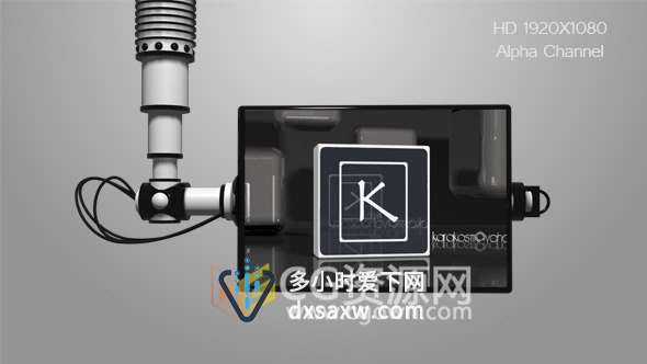 机械手臂动画展示屏幕信息介绍免费下载带alpha通道高清视频素材