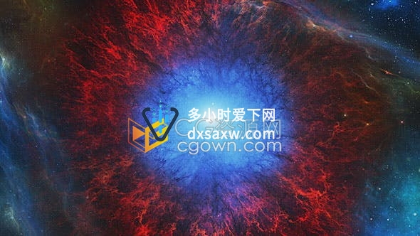 天眼效果太空星云隧道穿越动画背景视频素材