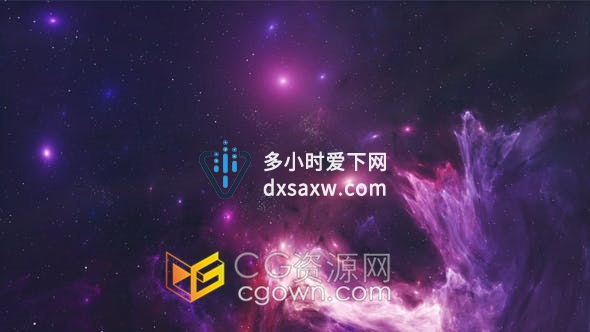 飞行太空星云动态图形宇宙空间科学星系背景视频素材下载