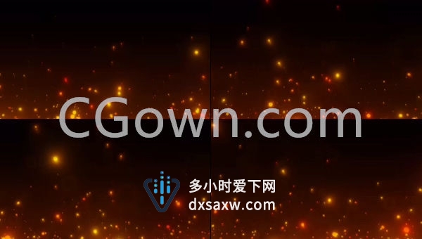 可商用火花上升粒子特效红色灯光背景视频素材下载