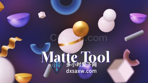 Matte Tool v1.7 AE脚本20小工具裁剪蒙版分割合并图层蓝屏绿幕抠像