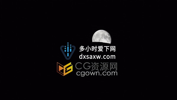 长焦镜头满月月亮从山顶升起实拍视频素材