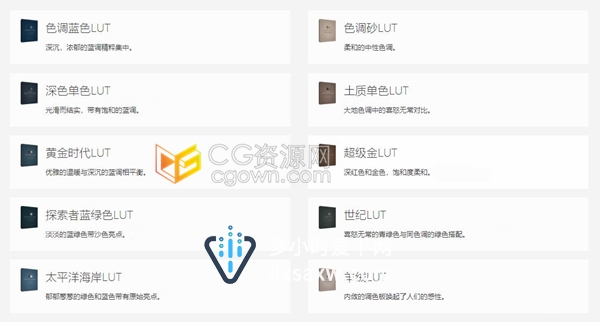 价值不菲的30种专业电影级LUTs调色CUBE预设(AE/PR/FCPX/PS/达芬奇等)
