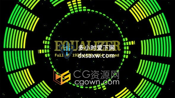 背景视频素材Audio音频均衡器图形动画效果Vj Loop Pack