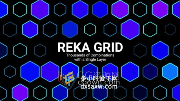 Reka Grid v1.0a AE插件生成网格图形矩阵排列动画