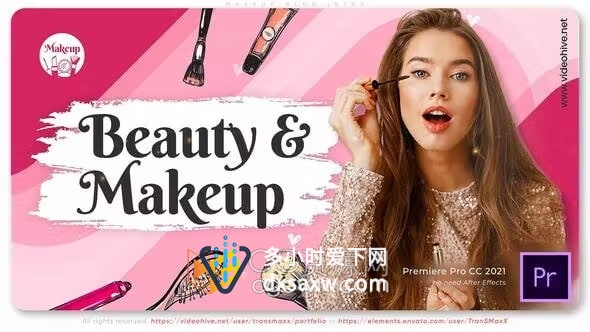 化妆美容服务广告美发师作品美妆博主介绍美容院宣传视频-PR模板