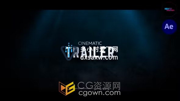Cinematic Trailer Title AE模板电影预告片制作工程