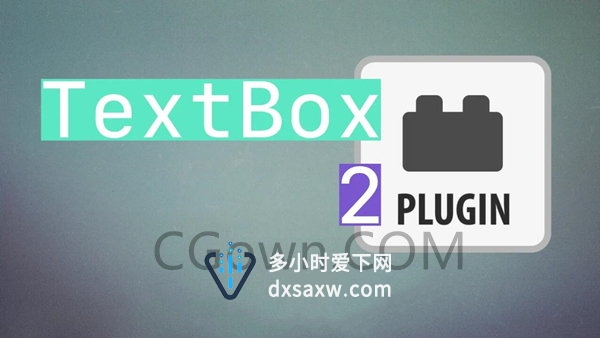 TextBox 2 v1.2.1 Win/Mac AE插件方框底栏文字动画特效工具