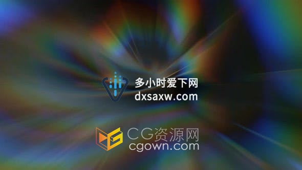 视频素材-抽象散焦彩虹隧道散景炫晕镜头童真梦幻科普视频过渡背景