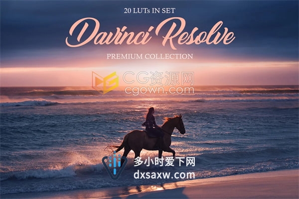 20组Davinci Resolve LUT调色预设