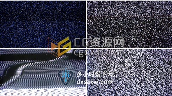 视频素材 电视机画面故障信号干扰效果视频素材 带音效音乐