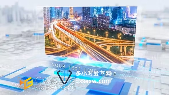 3D图形动画场景企业幻灯片公司宣传视频制作AE模板