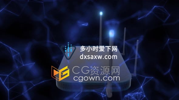 调制解调器路由器闪烁扫描互联网宽带业务介绍局域网设备视频素材