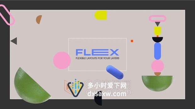 AE脚本Flex v1.1.1 图层创建动态排列分布对齐工具