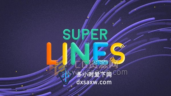 Super Lines v1.4.7 AE制作流动线条MG动画效果脚本