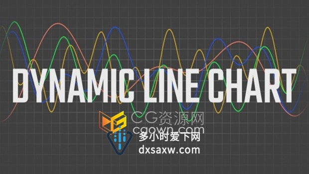 AE插件Dynamic Line Chart v1.06b Win/Mac导入数据创建动态折线图效果