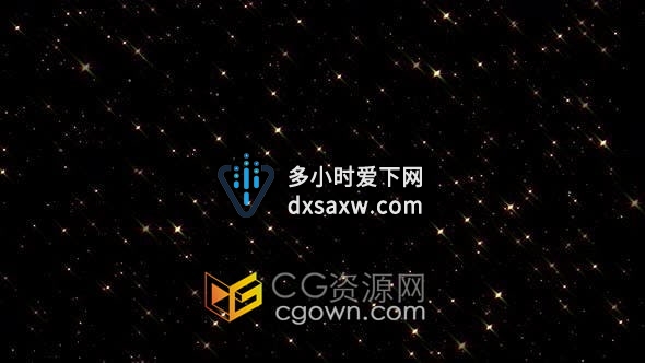 视频素材-4K超高清闪烁星星粒子散景婚礼晚会舞台活动屏幕背景