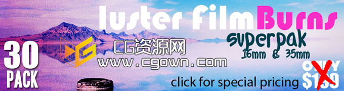 电影烧伤光泽漏光视频素材 Gorilla Grain Luster Film Burn (H.264)