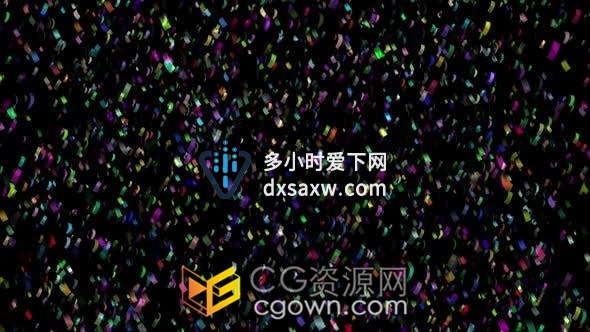 五彩纸屑缓慢落下欢乐节日活动庆典新年晚会装饰背景素材