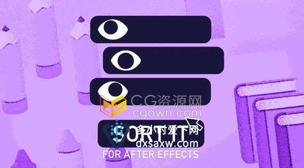 Sort it v1.1.1 AE脚本下载图层分组排列管理工具