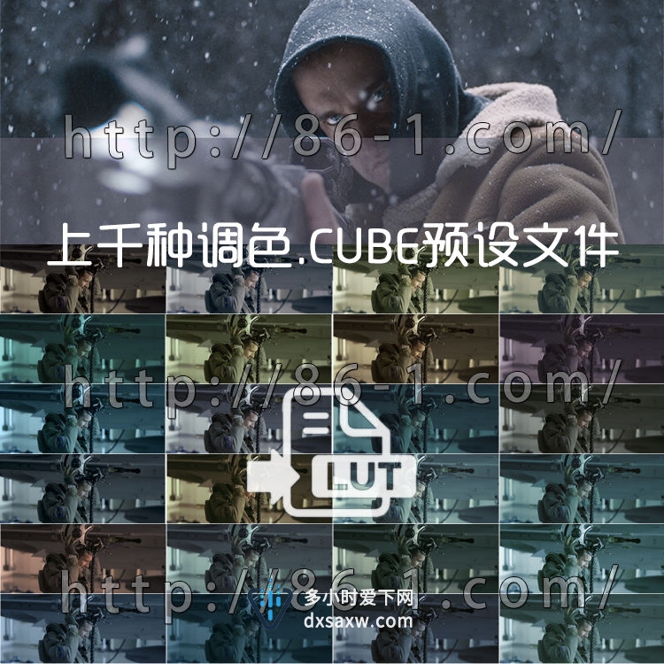 上千种电影级LUTs调色.CUBE预设带中文教程支持AE/PR/PS/FCPX/达芬奇