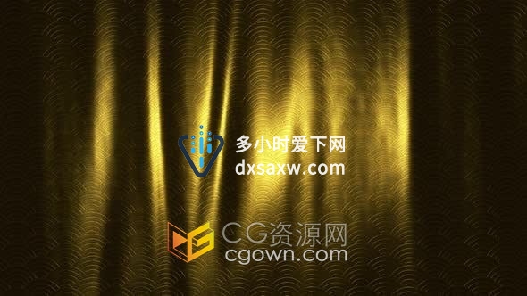 中国风格装饰图案金色织物纹理无缝动画背景视频素材