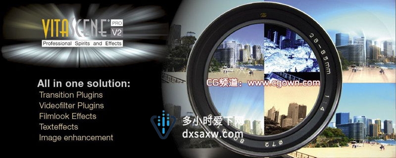AE&PR CC2015转场特效插件 ProDAD VitaScene PRO v2.0.234 还支持Vegas、Edius