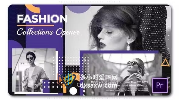 模特后台视频故事时装秀开幕式视频时尚品牌宣传包装AE与PR模板