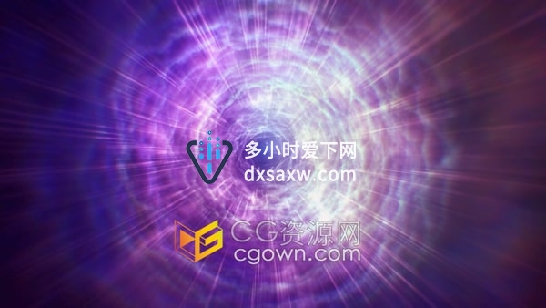 发光等离子漩涡隧道全高清背景视频素材