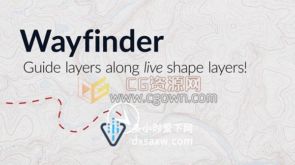 Wayfinder AE脚本制作图形路径跟踪动画工具