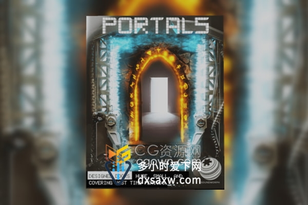 科幻风格中世纪复古金属石门和传送门等一系列旧式门音效Designed Door Sounds Library