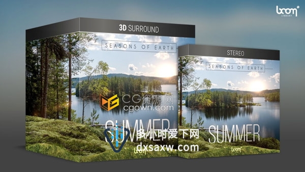 3D环绕声5.1立体声88种宁静夏日环境氛围夏天大自然音效素材75.1GB