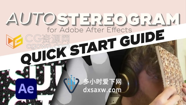 Autostereogram v1.0.17 AE插件创建自动立体图动画