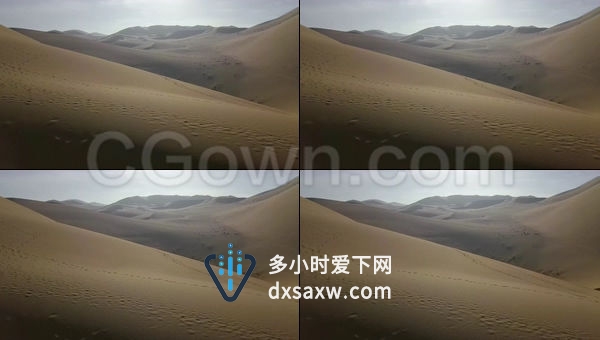 旅行冒险沙漠戈壁自然景观实拍视频素材