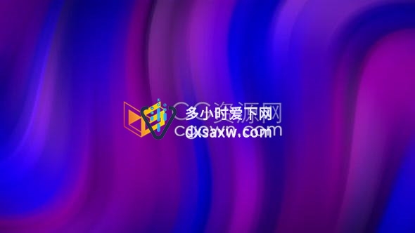 视频素材-4K分辨率渐变色抽象流动波浪视觉LED背景视频素材