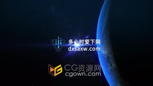 视频素材-4K地球昼夜更替一天时间流逝旋转运动循环背景
