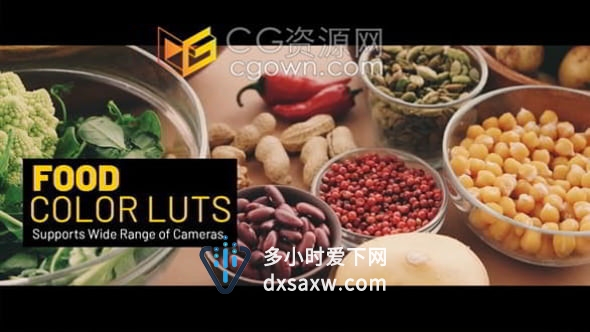 厨房餐厅食物美味靓丽增色LUTs调色15种预设文件