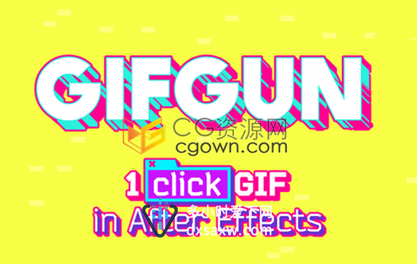 GifGun V1.7.20 AE软件一键快速导出输出GIF动态图脚本