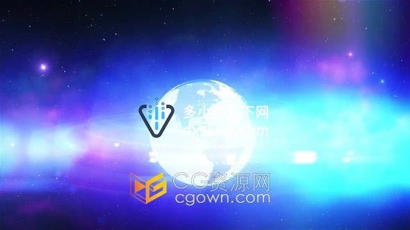 视频素材-数字世界地图新闻节目背景光效地球动画素材