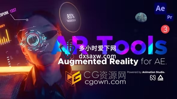 AR Tools视频编辑特效制作500多种素材预设AE模板脚本