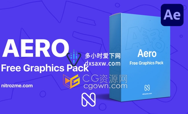 AERO Graphics Pack 动态图形设计制作预设包AE模板脚本