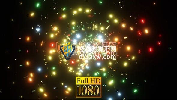 Neon Galactic Trash发光LED霓虹灯动画VJ素材背景视频素材