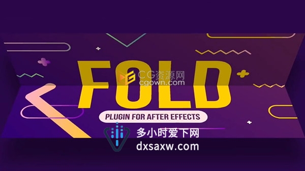 Fold v1.0.0 Win/Mac AE插件图层折叠翻转动画效果工具下载