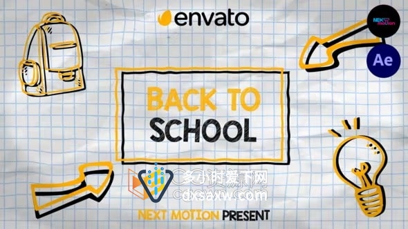 AE模板-疫情过后返校事项介绍教育培训机构兴趣班学习课程宣传视频