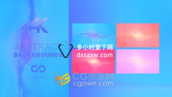 4K视频素材-抽象动画艺术背景明亮流动循环动画VJ视频素材