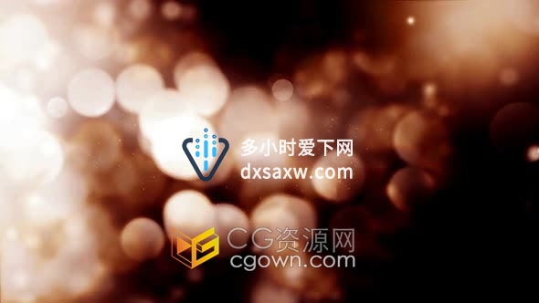 视频素材-多用途粒子散景动画背景回忆视频婚礼活动晚会派对抽象虚焦光斑背景